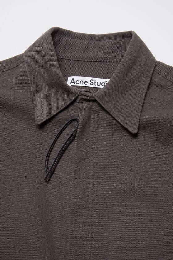 Acne Studios Twill Zipper Overshirt Jacke Jubiläumsangebot