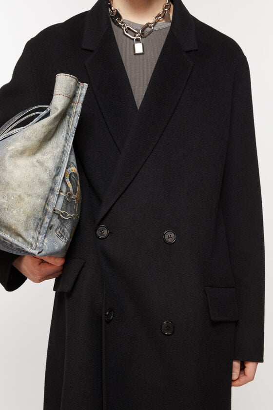 Acne Studios Zweireihiger Wollmantel Heißer Verkauf