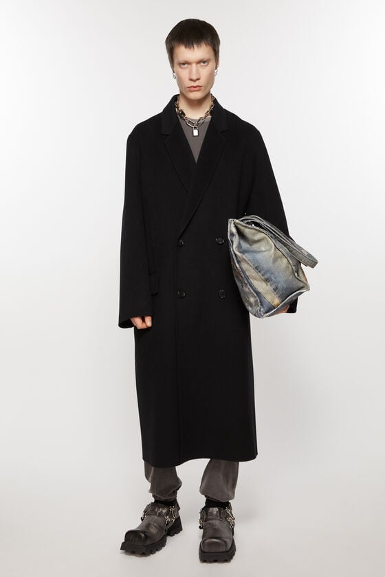 Acne Studios Zweireihiger Wollmantel Heißer Verkauf