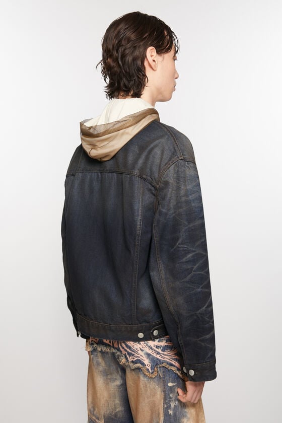 Acne Studios Jeansjacke – Übergroße Passform Top Angebot