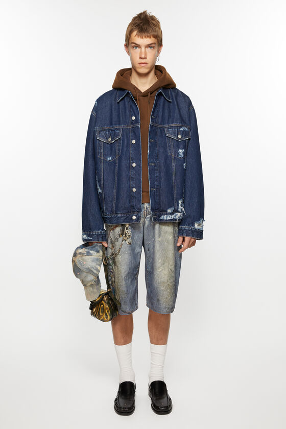Acne Studios Jeansjacke im Distressed-Look - Entspannte Passform Neueste Mode