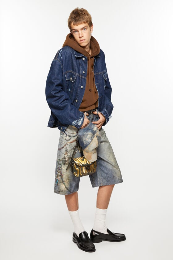 Acne Studios Jeansjacke im Distressed-Look - Entspannte Passform Neueste Mode