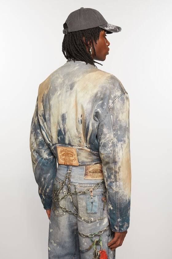 Acne Studios Gecroppte Denimjacke Online Outlet