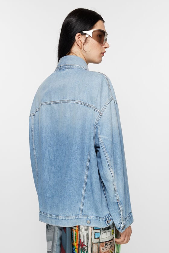 Acne Studios Denimjacke – Oversized Unisex-Passform Tägliche Deals