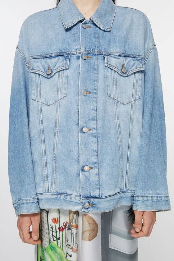 Acne Studios Denimjacke – Oversized Unisex-Passform Tägliche Deals