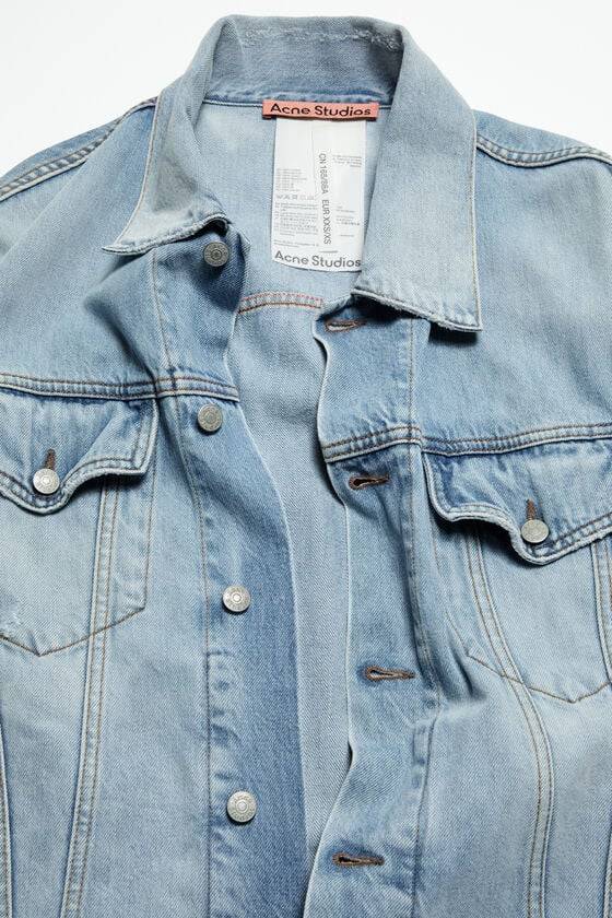 Acne Studios Denimjacke – Oversized Unisex-Passform Tägliche Deals