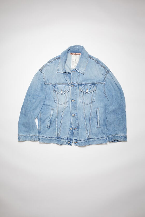 Acne Studios Denimjacke – Oversized Unisex-Passform Tägliche Deals