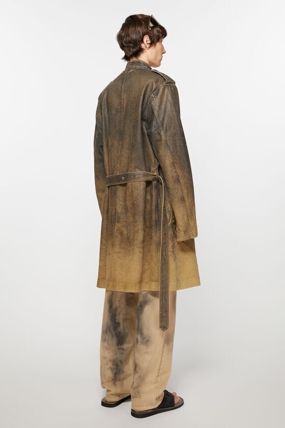 Acne Studios Jeansmantel mit Gürtel Tiefpreis