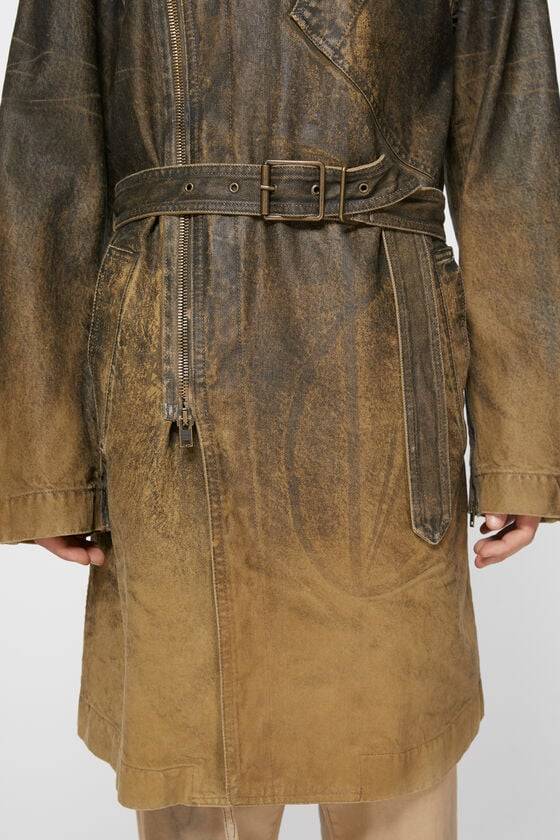 Acne Studios Jeansmantel mit Gürtel Tiefpreis