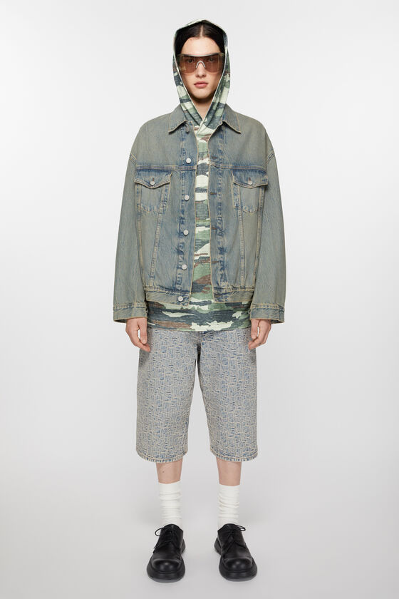 Acne Studios Oversized-Denimjacke Kostenlose Rückgabe
