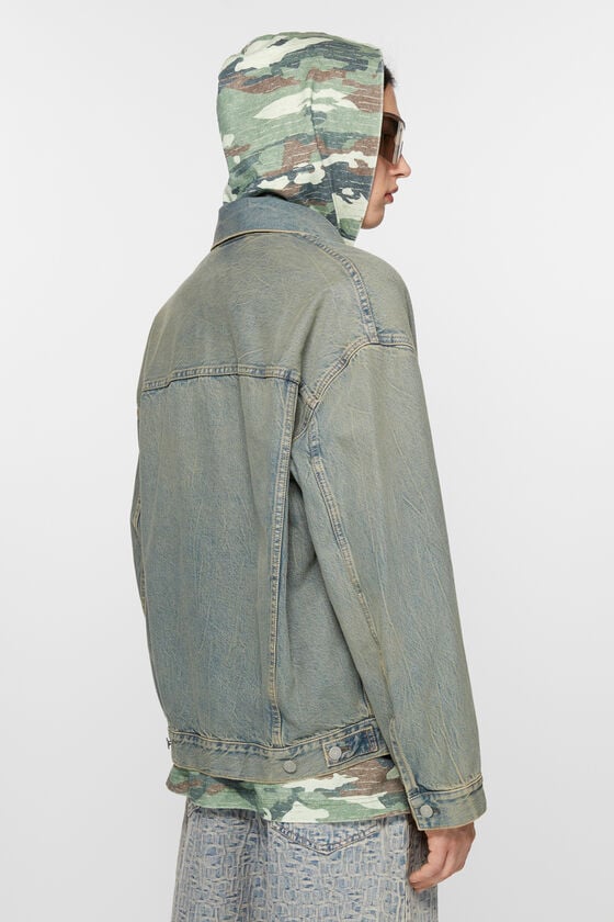 Acne Studios Oversized-Denimjacke Kostenlose Rückgabe