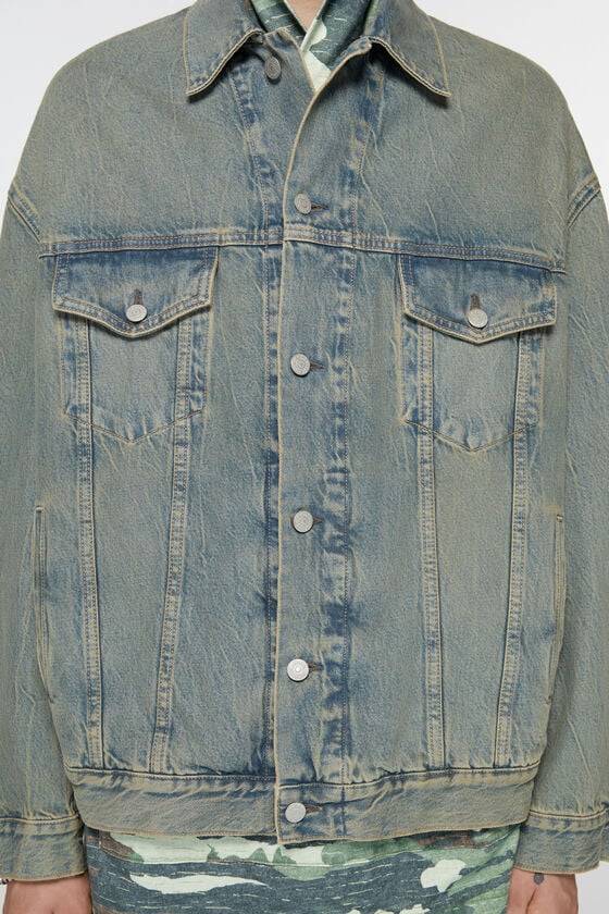 Acne Studios Oversized-Denimjacke Kostenlose Rückgabe