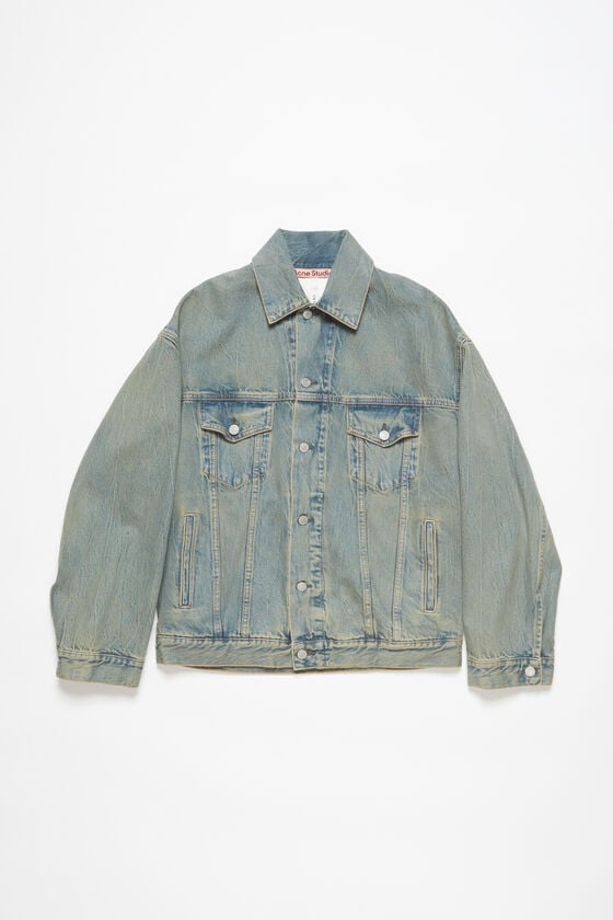 Acne Studios Oversized-Denimjacke Kostenlose Rückgabe