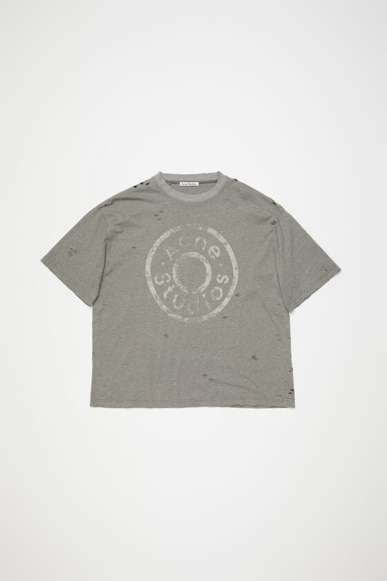 Acne Studios Logo-T-Shirt – lockere Passform Letzte 2 Tage