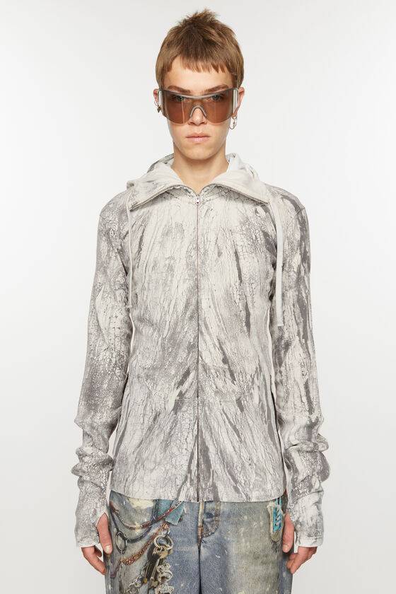 Acne Studios Gefärbter Pullover mit Reißverschluss Bis zu 50% Rabatt