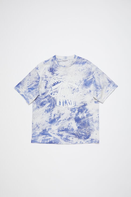 Acne Studios T-Shirt mit Gipsaufdruck Sonderangebot der Fabrik