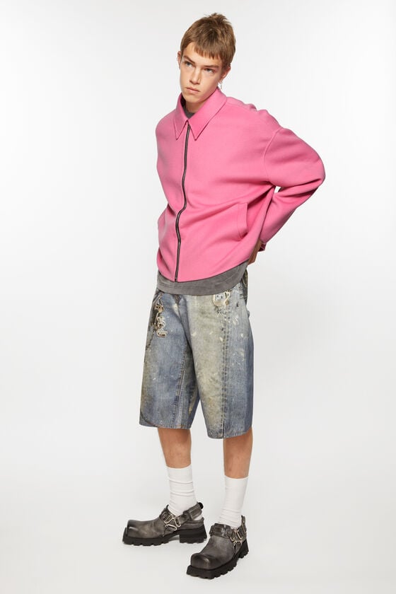 Acne Studios Jacke mit Reißverschluss aus Wolle Discount Store für neue Produkte