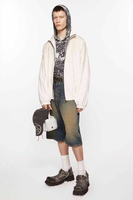 Acne Studios Jacke mit Reißverschluss und Logo Clearance-Verkauf