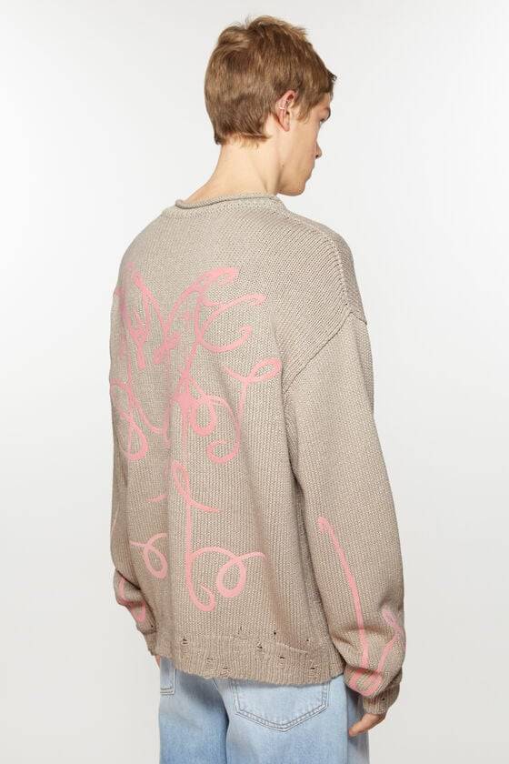 Acne Studios Bedruckter Pullover Kostenloser Versand international