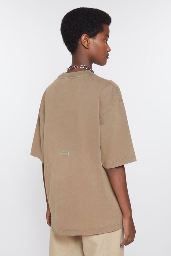 Acne Studios T-Shirt mit Rundhalsausschnitt - Entspannte Unisex-Passform 50% Rabatt für begrenzte Zeit