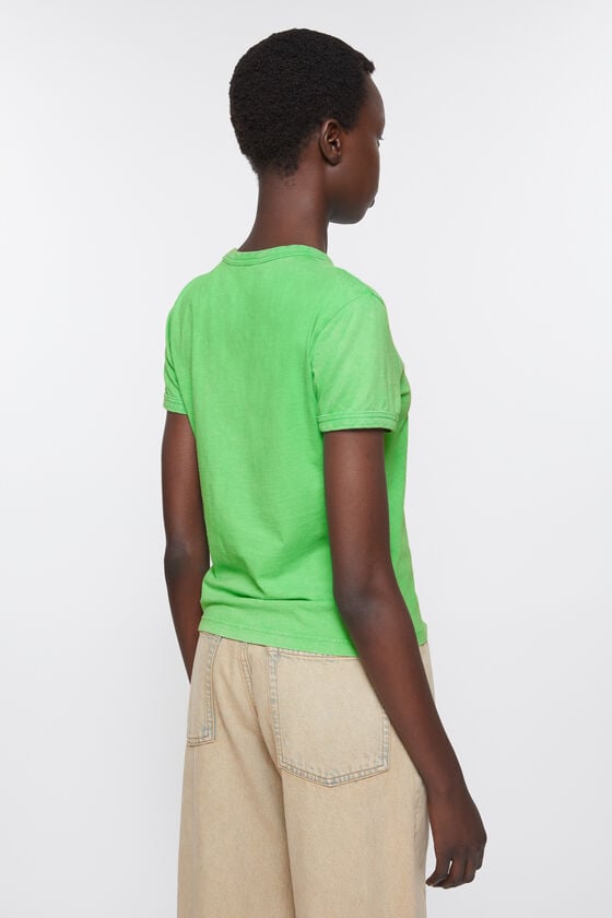 Acne Studios T-Shirt mit verschwommenem Logo – taillierte Unisex-Passform Blitzverkäufe