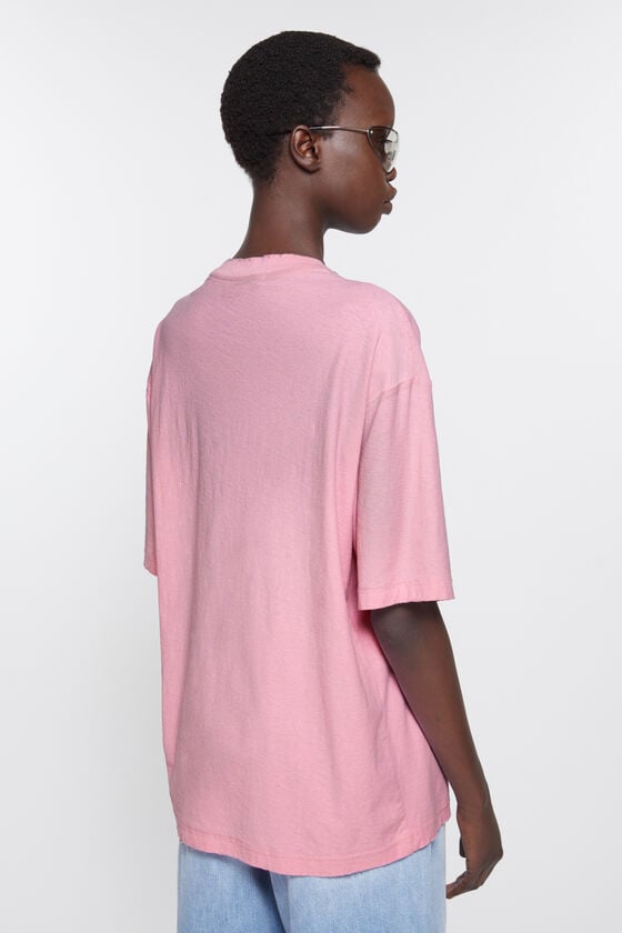 Acne Studios Logo-T-Shirt – lockere Passform Großer Ausverkauf