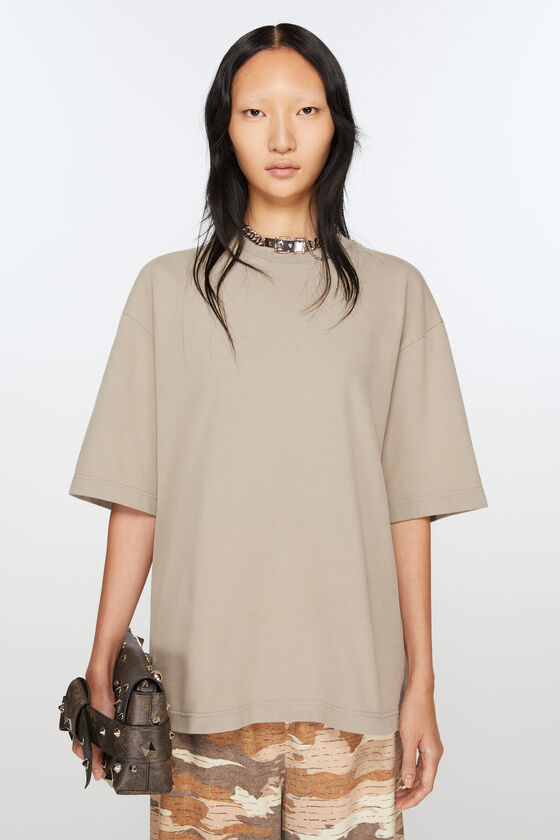 Acne Studios T-Shirt mit Rundhalsausschnitt in lockerer Passform Heißer Verkauf