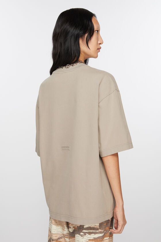 Acne Studios T-Shirt mit Rundhalsausschnitt in lockerer Passform Heißer Verkauf