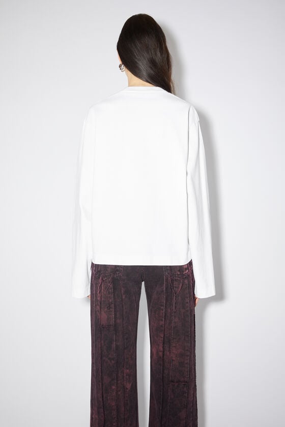 Acne Studios Langärmliges Logo-T-Shirt Online Outlet