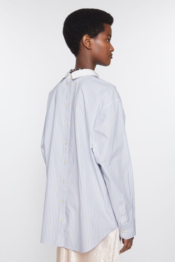 Acne Studios Gestreiftes Hemd mit Knopfleiste Saisonale Angebote