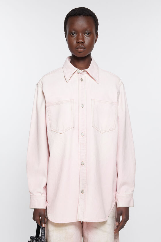 Acne Studios Jeanshemd mit Knopfleiste - Lockere Passform Kauf eins, bekomm eins gratis