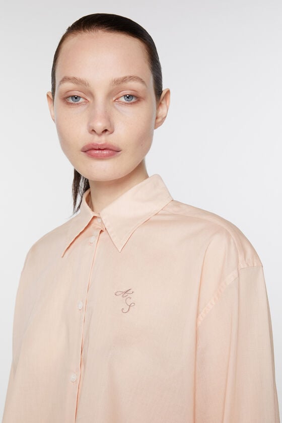 Acne Studios Shirt-Logo-Stickerei Tägliche Deals