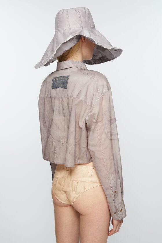 Acne Studios Bedrucktes Hemd mit Knopfleiste Tiefpreis