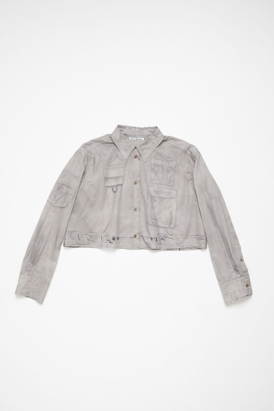 Acne Studios Bedrucktes Hemd mit Knopfleiste Tiefpreis