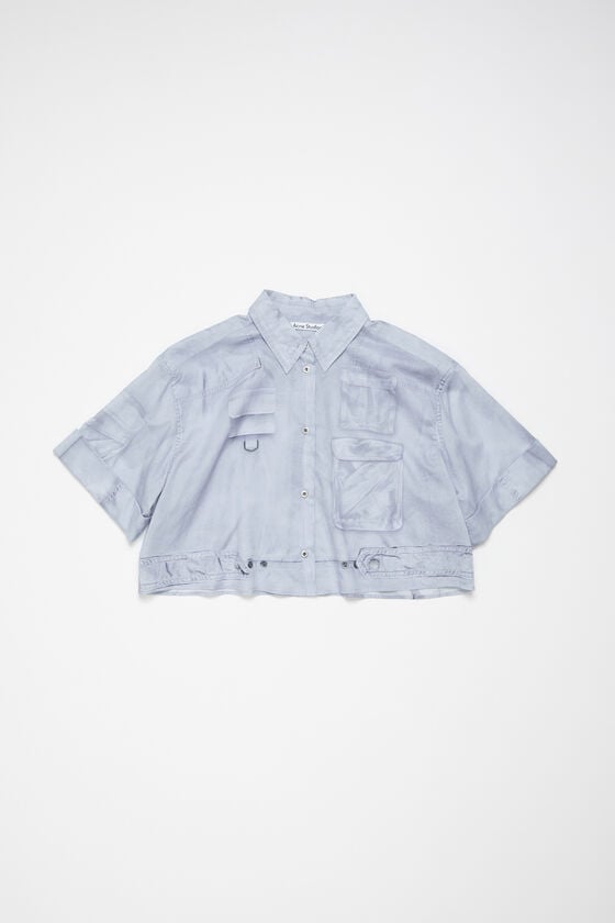 Acne Studios Bedrucktes Hemd mit Knopfleiste Begrenzte Freigabe
