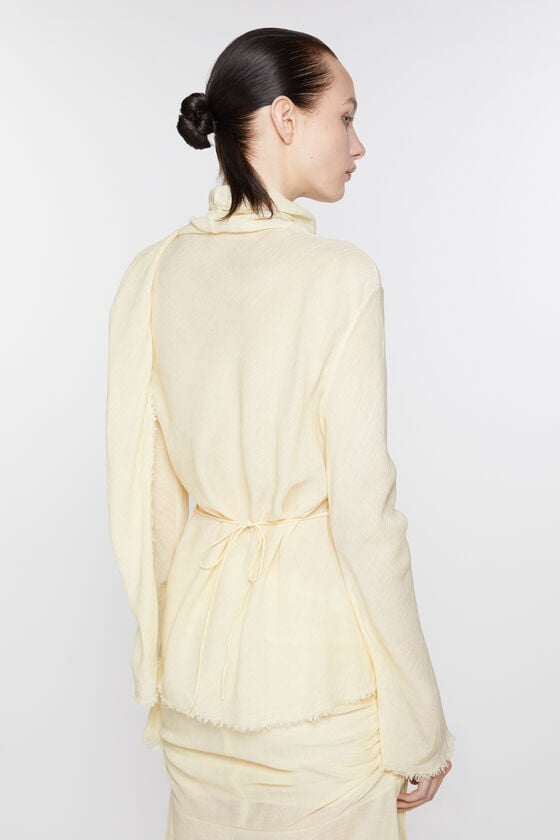 Acne Studios Bluse aus Crêpe mit Schal Letzte 3 Tage