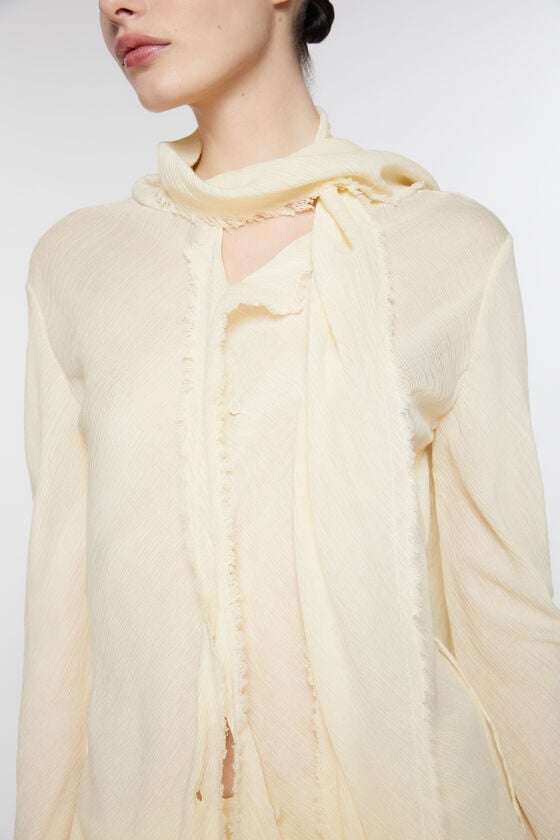 Acne Studios Bluse aus Crêpe mit Schal Letzte 3 Tage