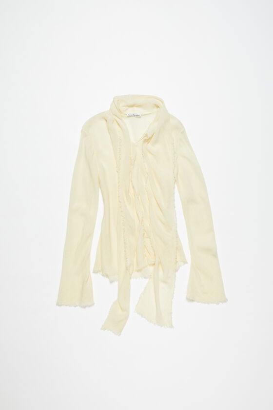 Acne Studios Bluse aus Crêpe mit Schal Letzte 3 Tage