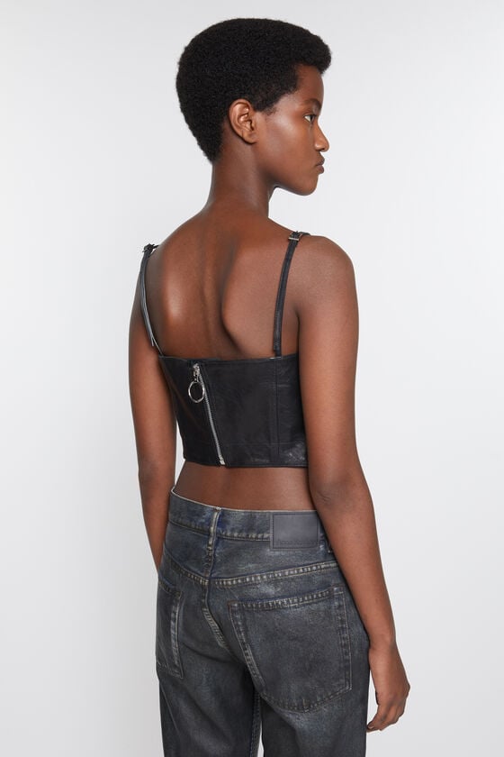 Acne Studios Leather bustier top Laufsteg-Show Neueste Stile