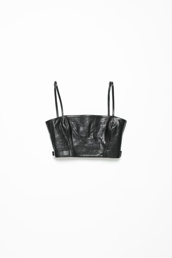 Acne Studios Leather bustier top Laufsteg-Show Neueste Stile