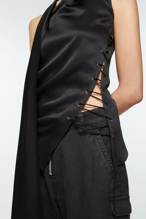 Acne Studios Wickelbluse mit Fransen Zeitbegrenzte Promotion