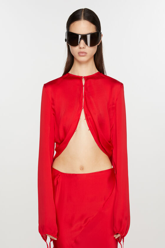 Acne Studios Fließende Seidenbluse Laufsteg-Show Sonderangebot der Fabrik