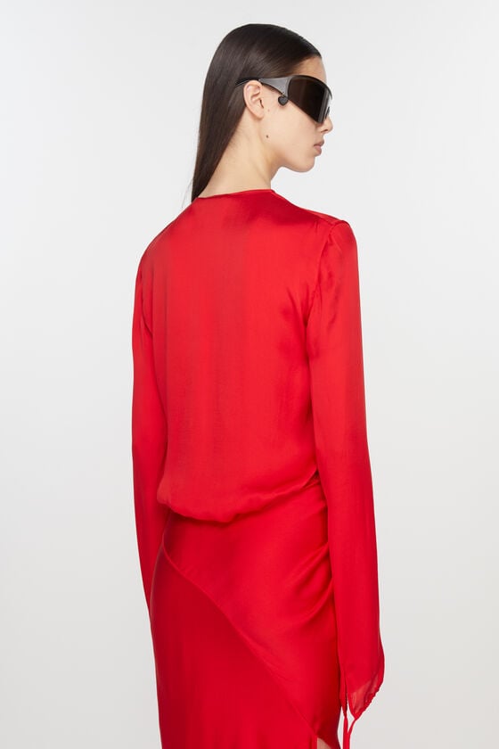 Acne Studios Fließende Seidenbluse Laufsteg-Show Sonderangebot der Fabrik