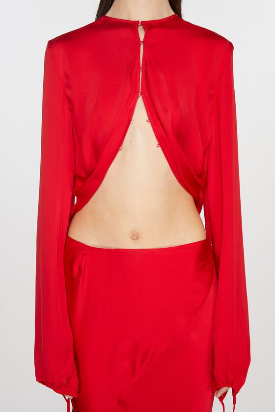 Acne Studios Fließende Seidenbluse Laufsteg-Show Sonderangebot der Fabrik