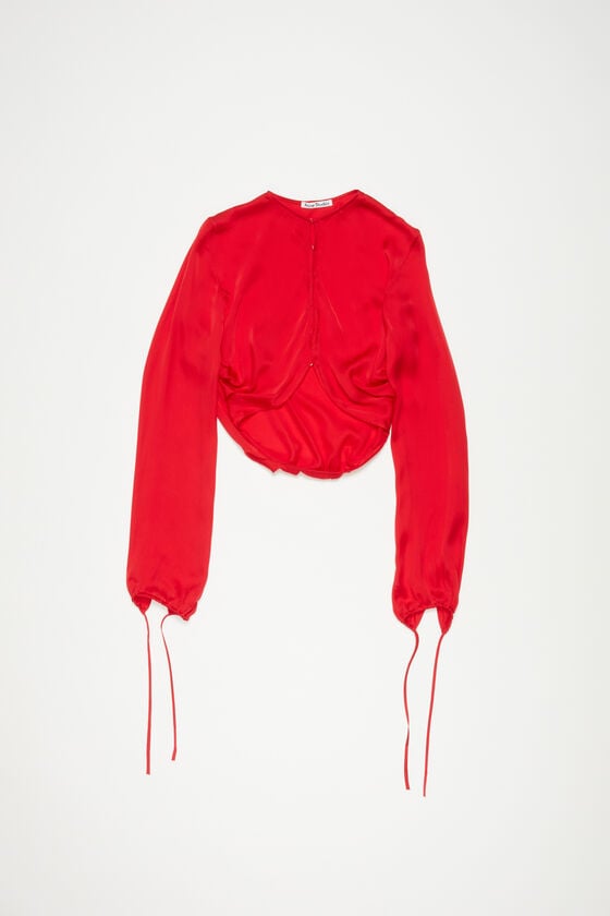 Acne Studios Fließende Seidenbluse Laufsteg-Show Sonderangebot der Fabrik