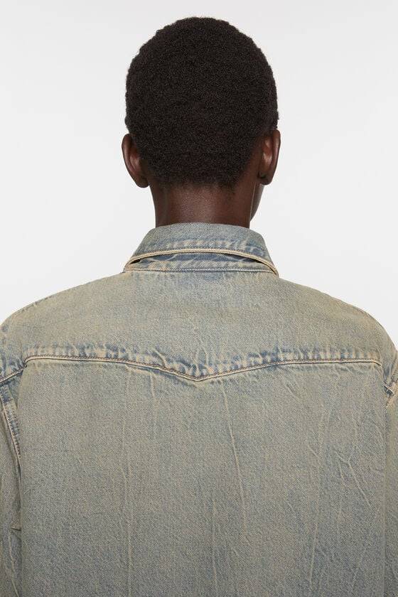 Acne Studios Jeanshemd in lockerer Passform Discount Store für neue Produkte