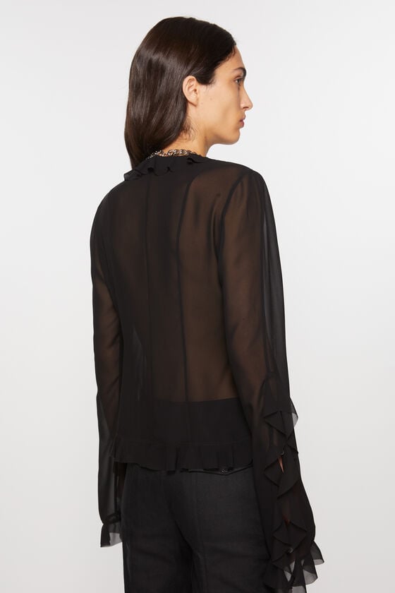 Acne Studios Bluse mit Rüschen Nur noch ein Tag übrig