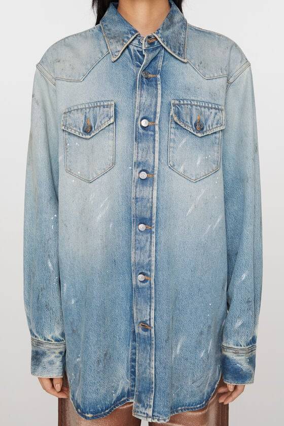Acne Studios Jeanshemd – entspannte Passform Super Rabatt