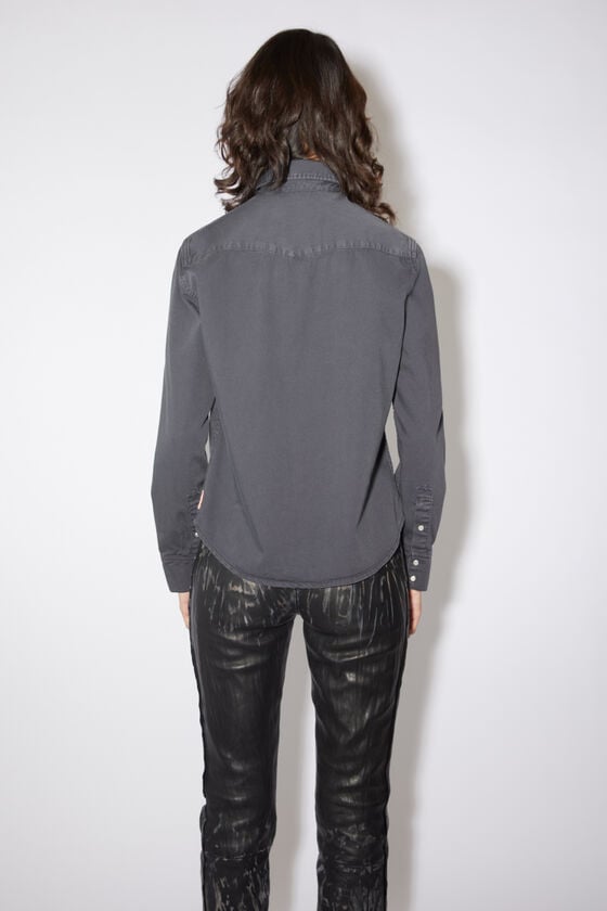 Acne Studios Jeanshemd mit Knopfleiste Clearance-Verkauf