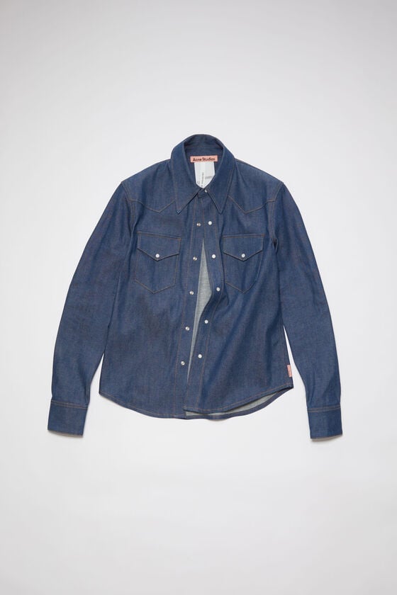 Acne Studios Jeanshemd mit Knopfleiste Fabrikladen